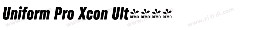 Uniform Pro Xcon Ult字体转换